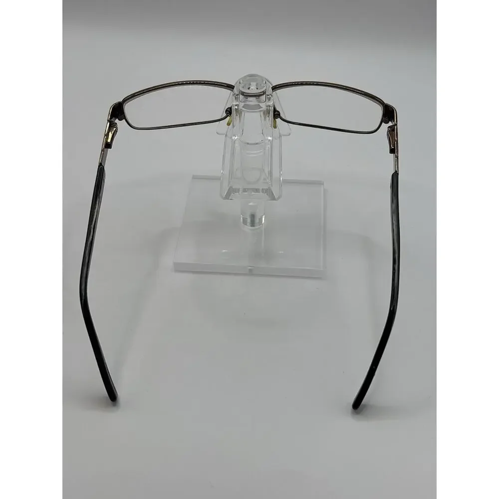 Hugo Boss Semi Rimless Eyeglasses Frames Brown Tortoise Rectangular Optical